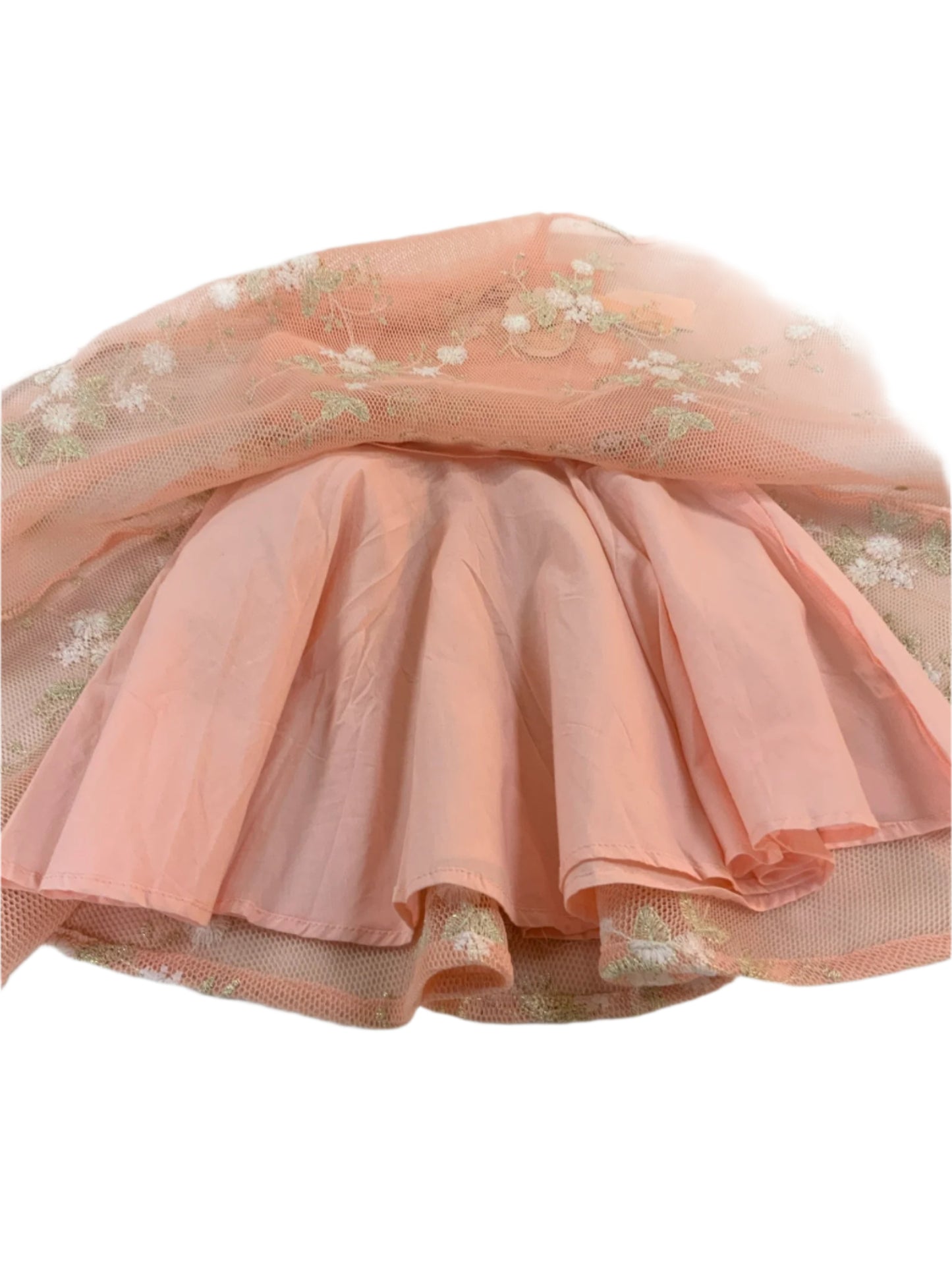 Doe A Dear Pink Lace Floral Dress -Pink