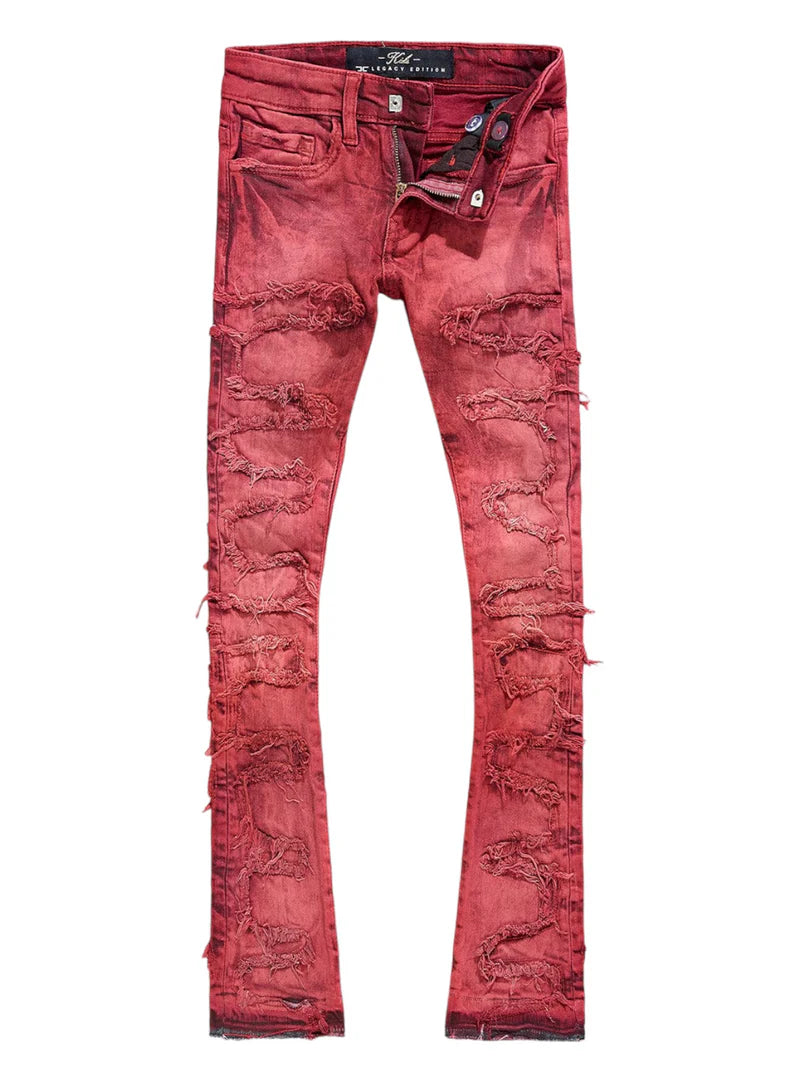 Jordan Craig Oasis Stacked Red Denim
