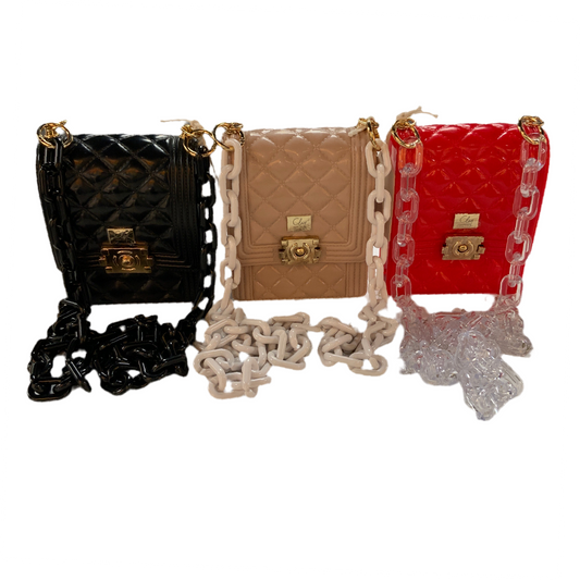 Mini Glam Quilted Clutch Bag by Clay