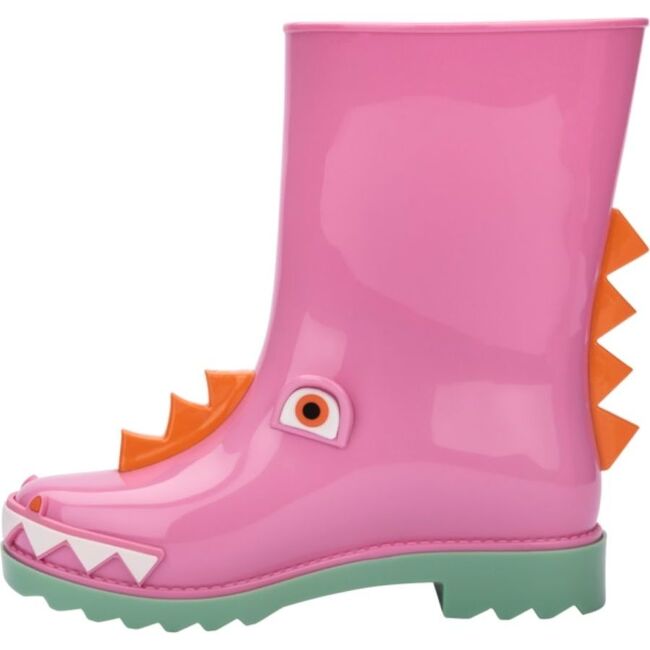 Mini Melissa Girls Pink and Green Mini Rain Boot + Fabula BB